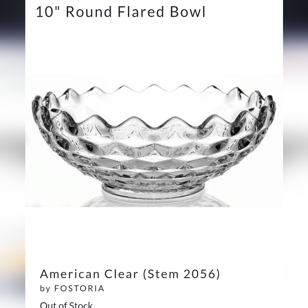 10" round flared bowl